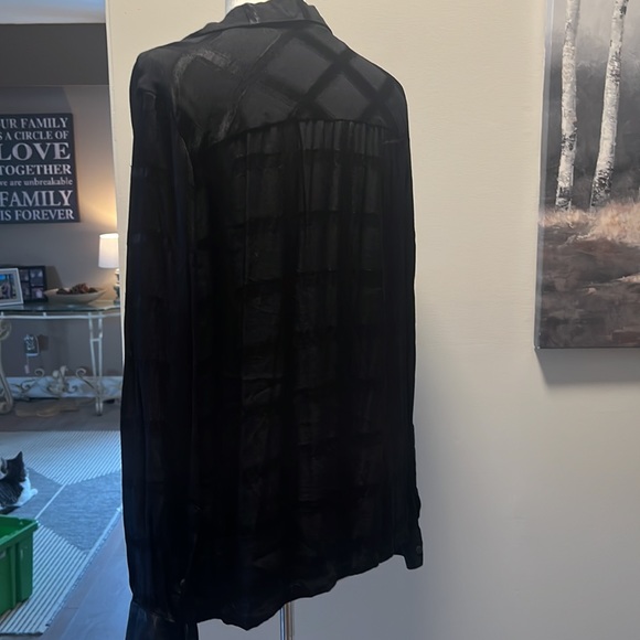 Asos medium oversized black blouse - Picture 3 of 5